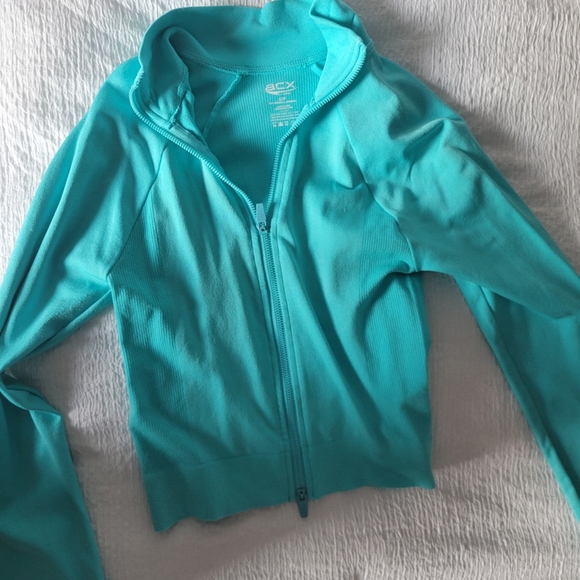 Turquoise gym jacket - Picture 4 of 4
